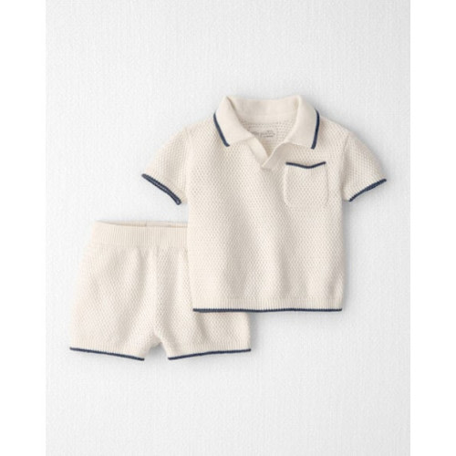 Carter's 2-Piece Organic Cotton Knit Top & Short Set - 9M or 12M