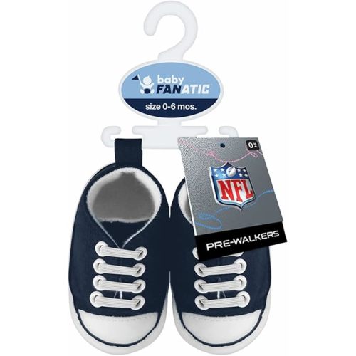 Baby Fanatic - NFL Baby Pre-Walkers Shoes Officially Licensed Dallas Cowboys Football High Top Sneakers Soft Anti-Slip Soles Boys and Girls 0-6 Months Multicolor