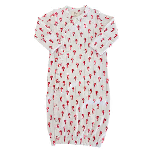 Candy Cane / Organic Pointelle Gown