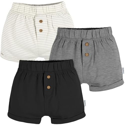Gerber Baby-Boys 3-Pack Knit Shorts
