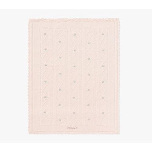 Bria Hammel Rosebud Pointelle Baby Blanket , Blush Multi