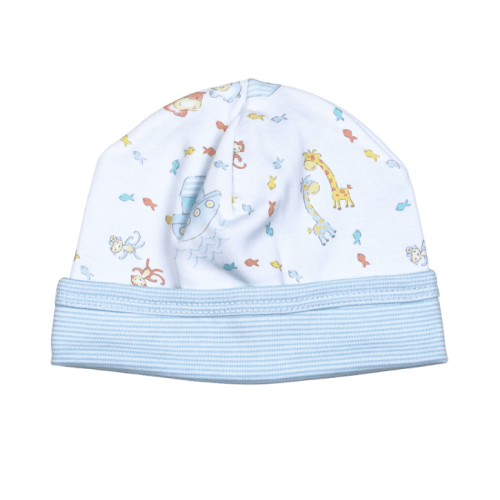 BNA-215 Blue Noah's Arc Pima Ruffles Beanie