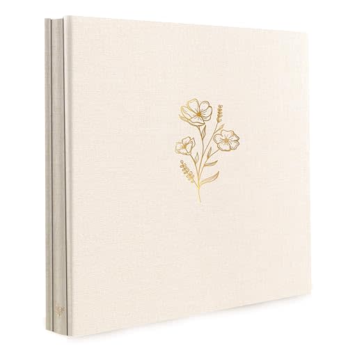Holoary Photo Album 4x6 600 Photos 5 Pictures Per Page, 600 Pockets 4”x6” Picture Album, Linen Fabric Cover Big Picture Book for Photos, 4x6 Photo Albums for Family Weddings Travel Memories(Beige)