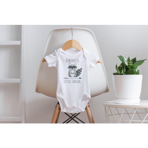 Raccoon Onesie®, Daddy Loves Me Onesie, I Love Daddy Onesie®, Baby Shower Gift, Dad to Be Gift, Daddy's Boy, Raccoon Baby Clothes, Baby Boy