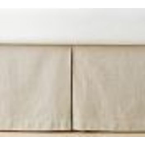 Pottery Barn Kids European Linen Crib Skirt- Flax
