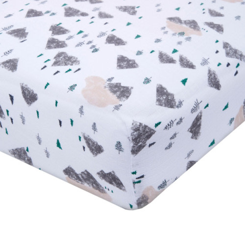 Aden and Anais Essentials Cotton Muslin Crib Sheet