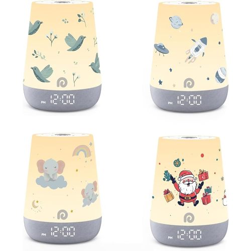 Dreamegg Sound Machine Baby - White Noise Sound Machine Baby With Night Light, Ok to Wake Alarm Clock, 34 Soothing Sounds, Sleep Trainer, Routine Builder, App Control for Kids Nursery Sleeping Bedroom