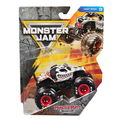 Monster Jam, Official Dalmatian Monster Truck, Die-Cast Vehicle, 1:64 Scale, Kids Toys for Boys Ages 3 and up