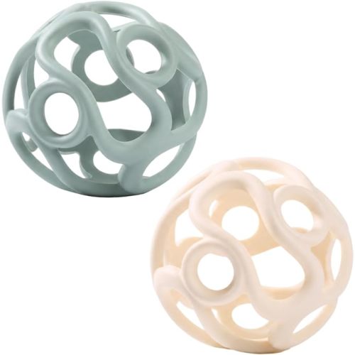 Baby Silicone Teether Ball, BPA Free Infant Sensory teething Toy, Baby Gift