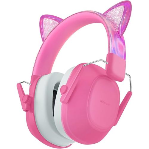 iClever Noise Cancelling Headphones for Kids, SNR 29dB Safety Noise Reduction Ear Muffs for Autism Sensory &Concentration Aid, Ear Hearing Protection for Fireworks/Event/Concert