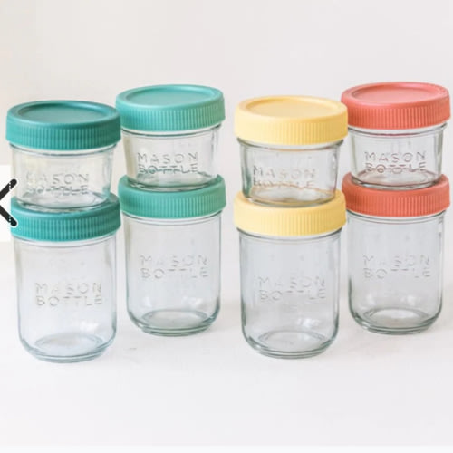 Breastmilk Storage Jar Set – Mason Bottle