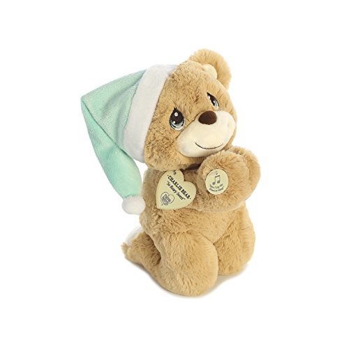 Aurora® Inspirational Precious Moments™ Charlie Prayer Bear Stuffed Animal - Cherished Memories - Enduring Comfort - Brown 10 Inches