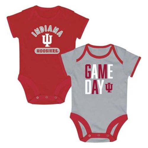 NCAA Indiana Hoosiers Newborn 2pk Bodysuit - 3-6M