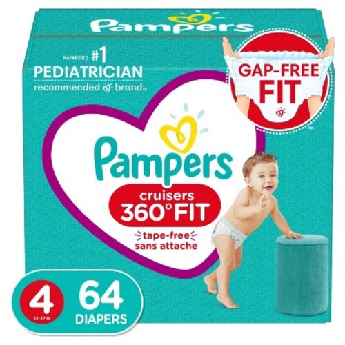 Pampers Cruisers 360 Disposable Diapers - (Select Size and Count)