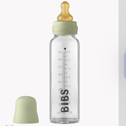 Baby Glass Bottle Complete Set 225ml - Sage