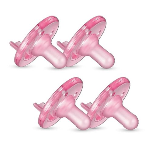 Philips AVENT Soothie 3-18 months, pink/pink, 4 pack, SCF192/47 - 4 Pack - 3-18m - Pink