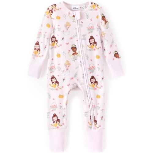 Disney Marvel Baby Girl Clothes Organic Cotton Zipper Footie 0-18 Months
