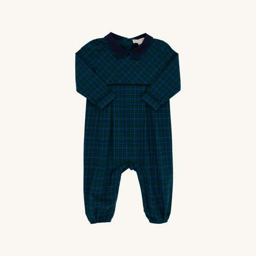 Long Sleeve Bradford Romper - Woodlake Point Plaid, 6/12M