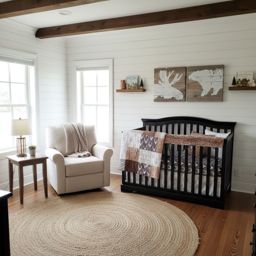Buck and Bear Rustic Woodland Boy Crib Bedding