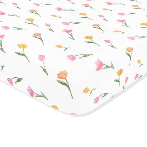 Crib Sheet in Tulip