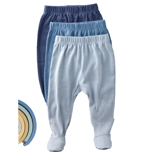 FALLON 3-Pack Footed Baby Pants