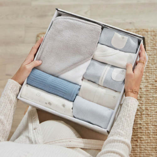 MORI Newborn Baby Starter Essentials Set Blue Stripe / Newborn / Summer TOG