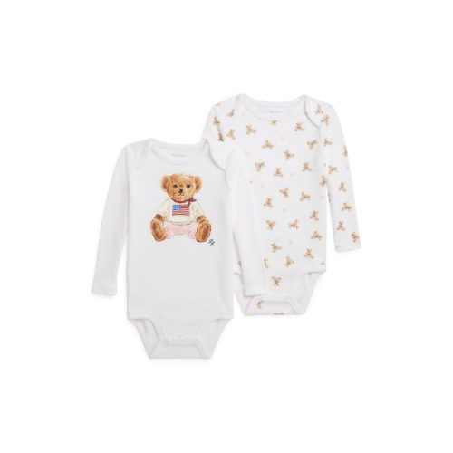 Set of Two Long Sleeve Bodysuits, 3M- Only 2 left