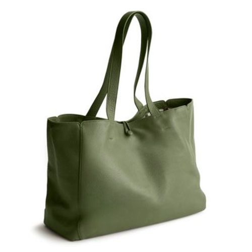 Vera Bradley Women's Leather Hathaway Tote Bag Bronze Green