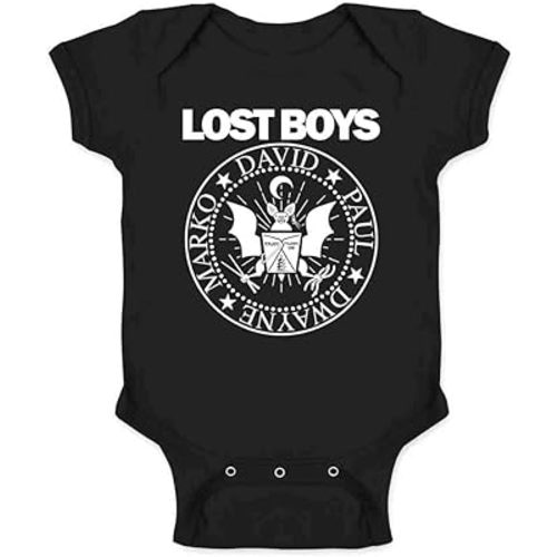 Pop Threads Vampires 80s Retro Rock Band Graphic Parody Infant Baby Boy Girl Bodysuit Black 6M