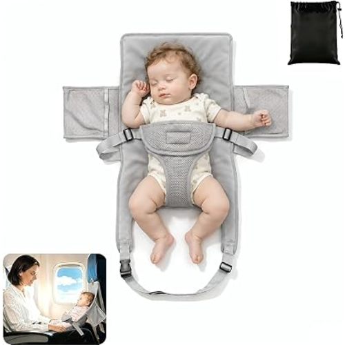 Baby Airplane Bed, Light Grey, Suits Infants Under 18in, 1-12M