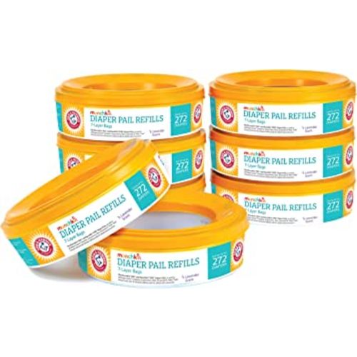 Munchkin® Arm & Hammer Diaper Pail Refill Rings, 2,176 Count, 8 Pack (272 Count each) Lavender Scent