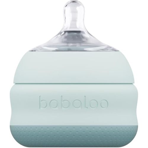 Babaloo Baby-Led Silicone Baby Bottle, Airless, Anti-Colic, 5oz Bleu 1pk