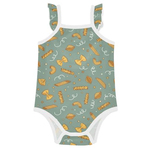Baby Girls Bodysuit Summer Ruffle Sleeveless Rompers One Piece Cotton Clothes Outfits for Newborn Infant 0-24 Months