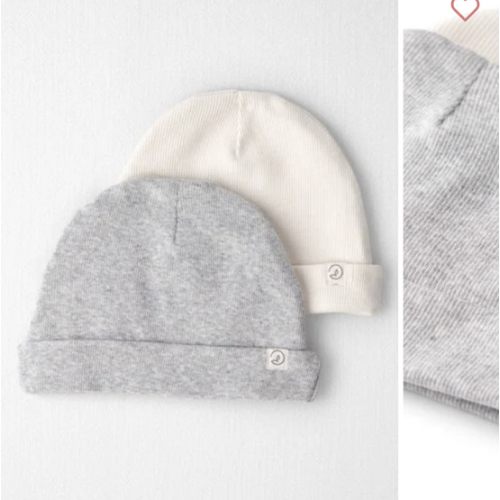 Baby 2-Pack Organic Cotton Rib Caps - Little Planet | Carter's