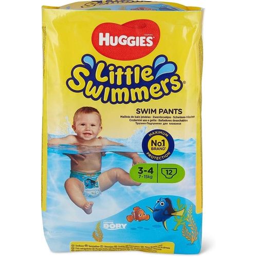 Huggies Little Swimmers Disposable Swim Pants, Small (15lb-34lb.), 12-Count