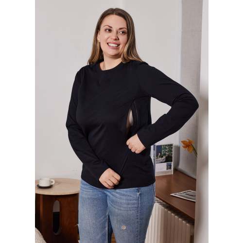 Women Long Sleeve Nursing T-shirt