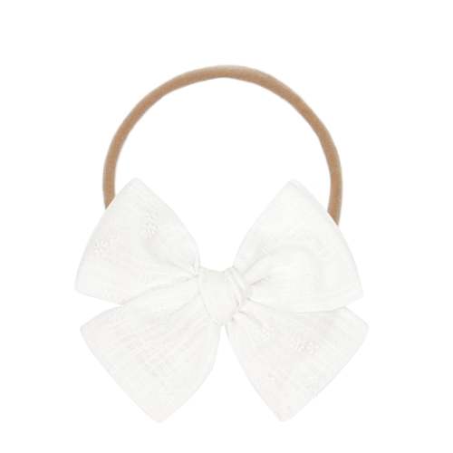 Adventure Bow - White Blossom Headband