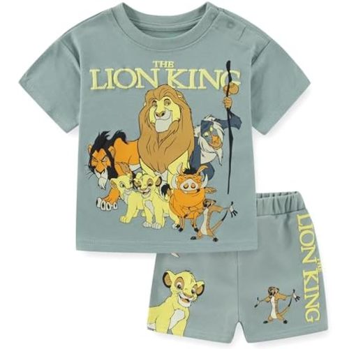 Disney Lion King Baby Boys Short Sleeve T-Shirt and Shorts Set for Infant