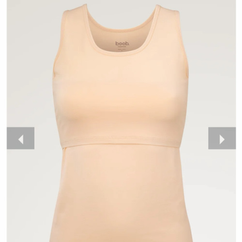 Essential nursing tank top - Beige | Boob Design
