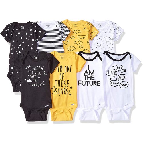 Gerber unisex-baby 8-pack Short Sleeve Onesies Bodysuits