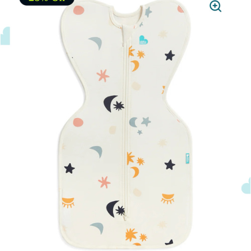 Swaddle Up™ 1.0 TOG Organic Cotton Buff Lunar