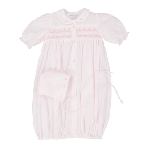 Feltman Brothers Ribbon Smocked Take Me Home Gown With Bonnet