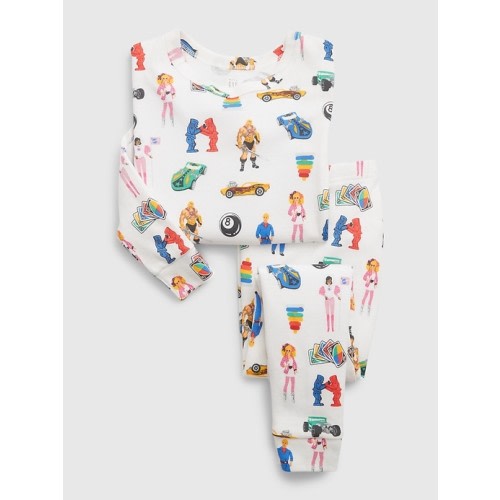 babyGap 100% Organic Cotton Toys PJ Set in ivory frost beige, size: 18-24 M