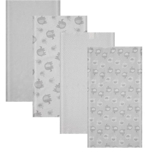 Cudlie 4 Pack Receiving Blankets: Ultra-Soft Essentials for Baby Boys and Girls, Swaddling, Cuddling and Nursing. Multipack for Infants, Newborns and Babies. Perfect for Baby Showers and Everyday