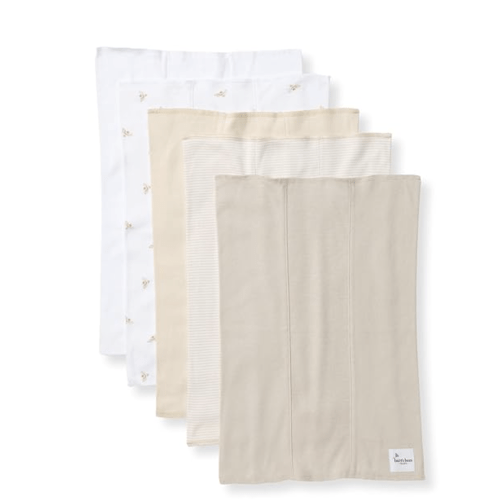 Burts Bees Baby Infant Burp Cloths, 100% Organic Cotton Extra Absorbent Soft Fabric Drool Cloths