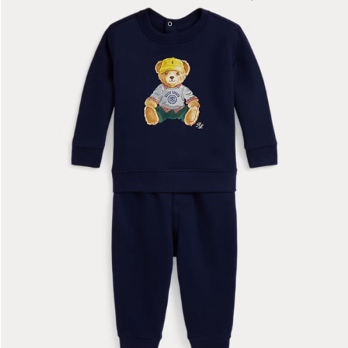 Polo Bear Fleece Sweatshirt & Pant Set