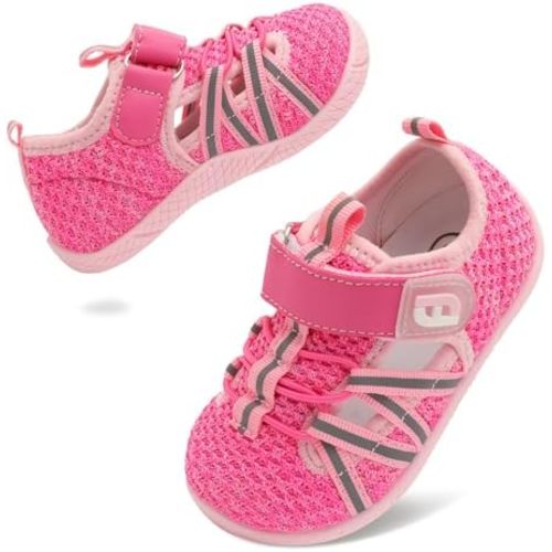 JOINFREE Toddler Sandals Boys Girls Breathable Closed Toe Water Beach Sandals Kids Wide Barefoot Summer Water Shoes Baby Walking Sneakers