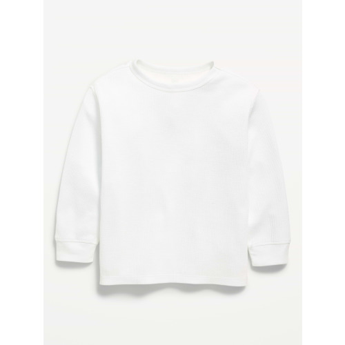 Long-Sleeve Waffle Knit T-Shirt for Toddler Boys