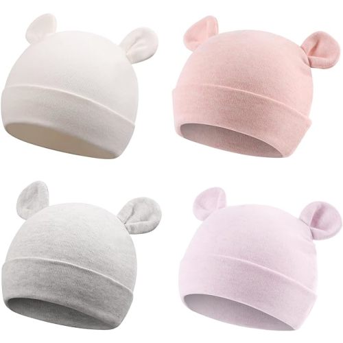 Cotton Newborn Baby Girls Hat Spring Newborn Boys Hat Cute Rabbit Infant Beanie
