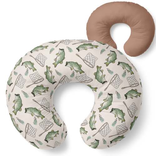 Nursing Pillow Cover - Gone Fishing